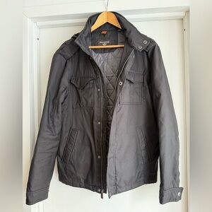 Dockers Men's Dark Gray Military Jacket